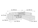 Ecksofa Croviana | Braun 4