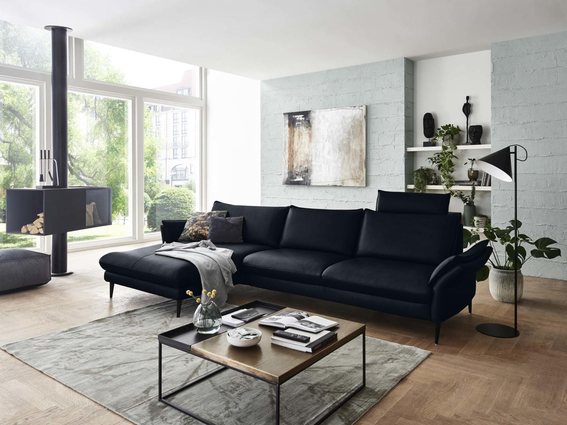 Ecksofa Haeta III | Blau