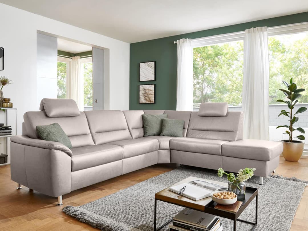 Ecksofa Provesano | Weiß