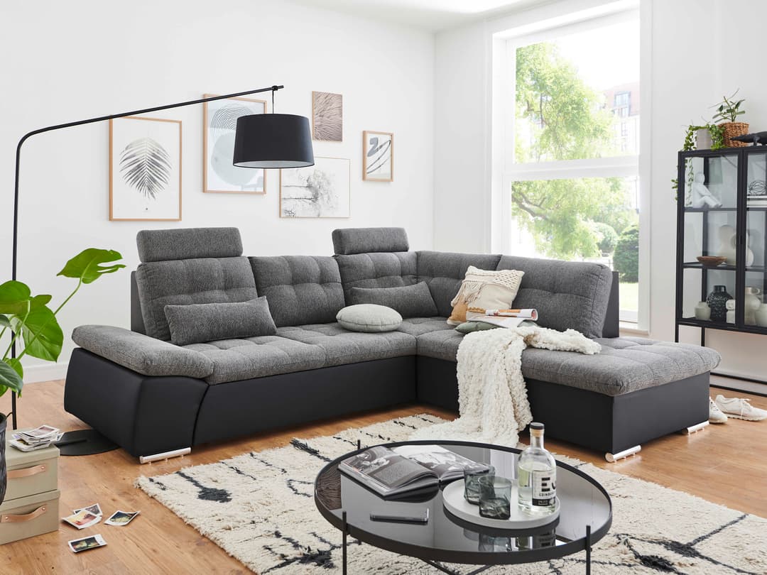 Ecksofa Bussoleno IV | Grau