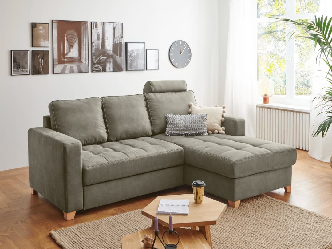 Ecksofa Morris | Grau