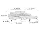 Ecksofa Poppi | Grau 2