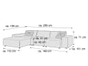 Ecksofa Clifton | Grau 4