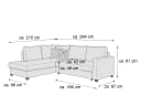 Ecksofa Morris II | Grau 3