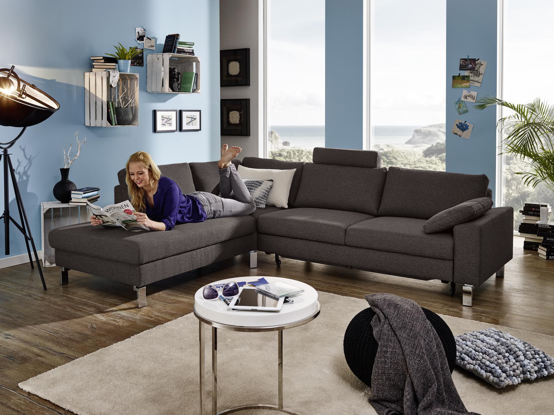 Ecksofa Cabianca | Braun