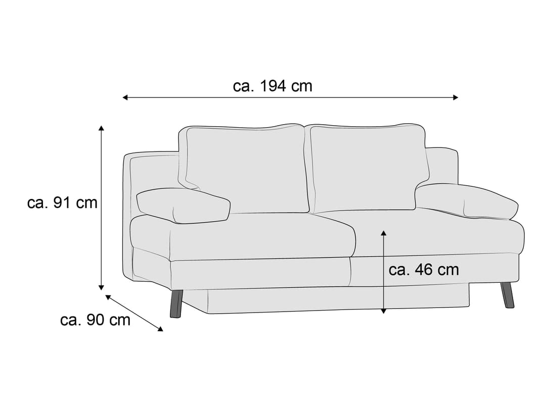 Schlafsofa Radiz II | Türkis