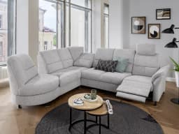 Ecksofa Borken | Grau