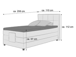 Boxspringbett Baiano II | Beige