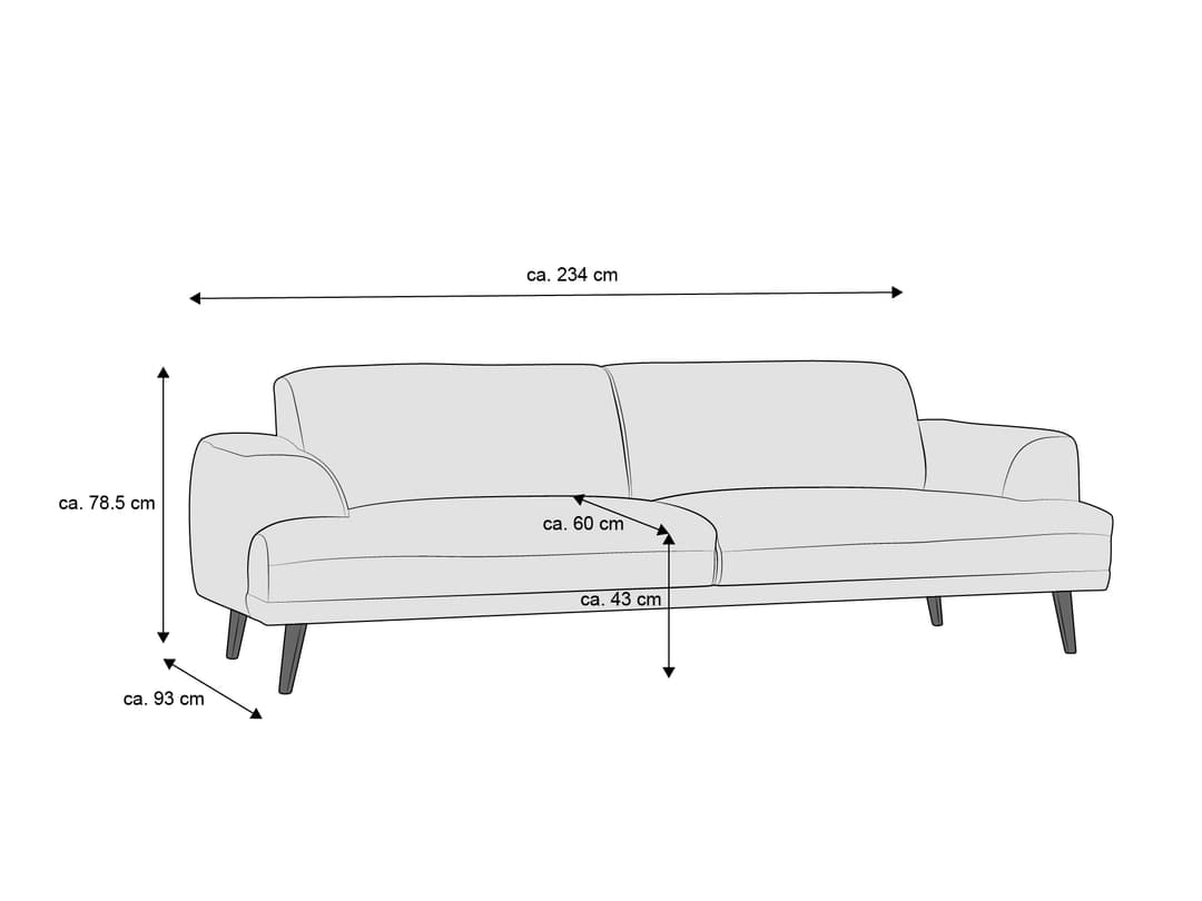 Einzelsofa Karbone II | Grau