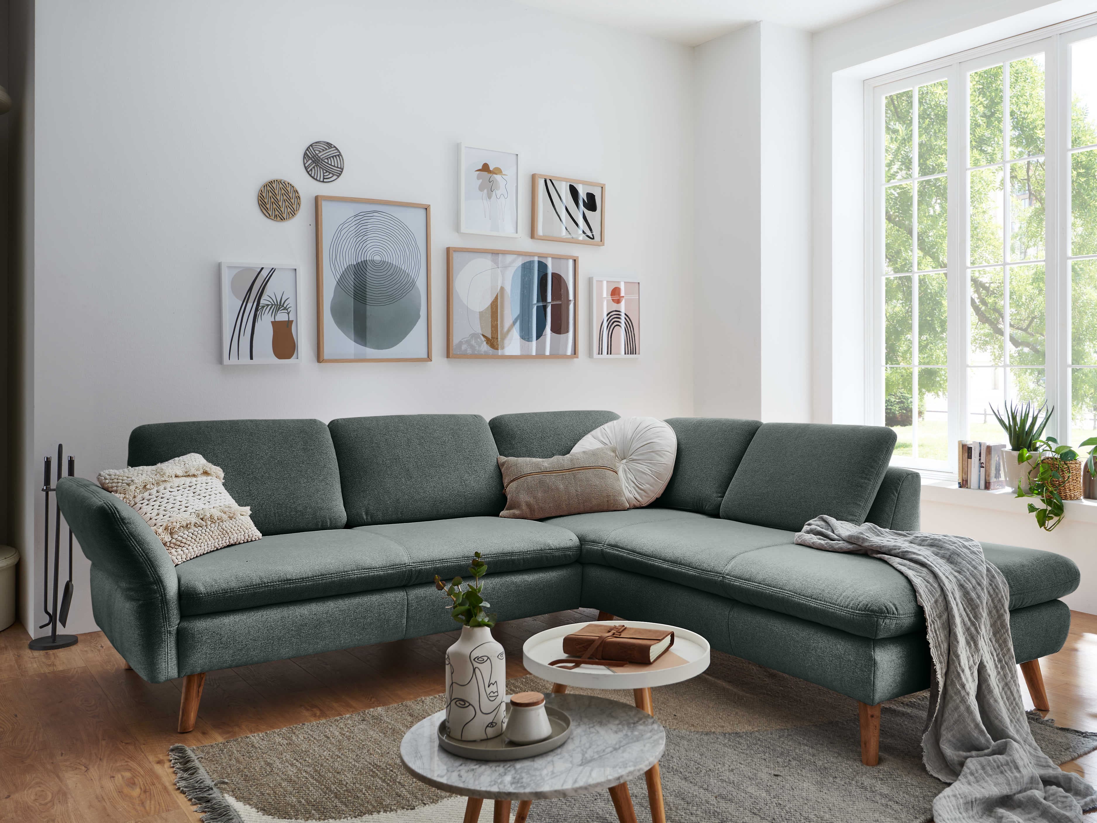 Ecksofa Grontario | Grau