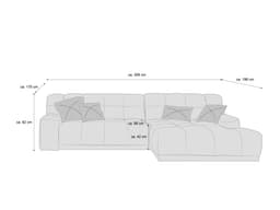 Ecksofa Isolengo II | Rosa