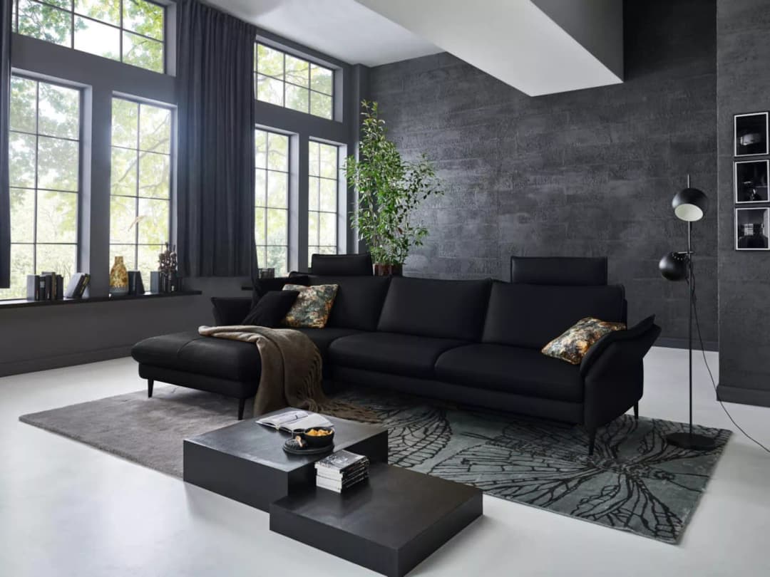 Ecksofa Haeta | Grau