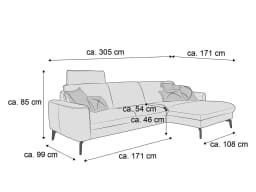 Ecksofa Halych | Rosa