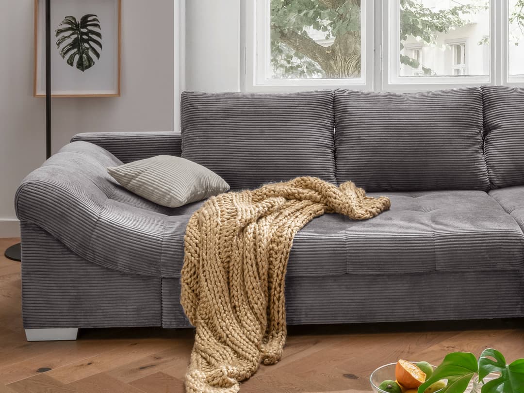 Ecksofa Beneke II | Grau