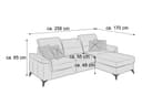 Ecksofa Samber | Blau 4