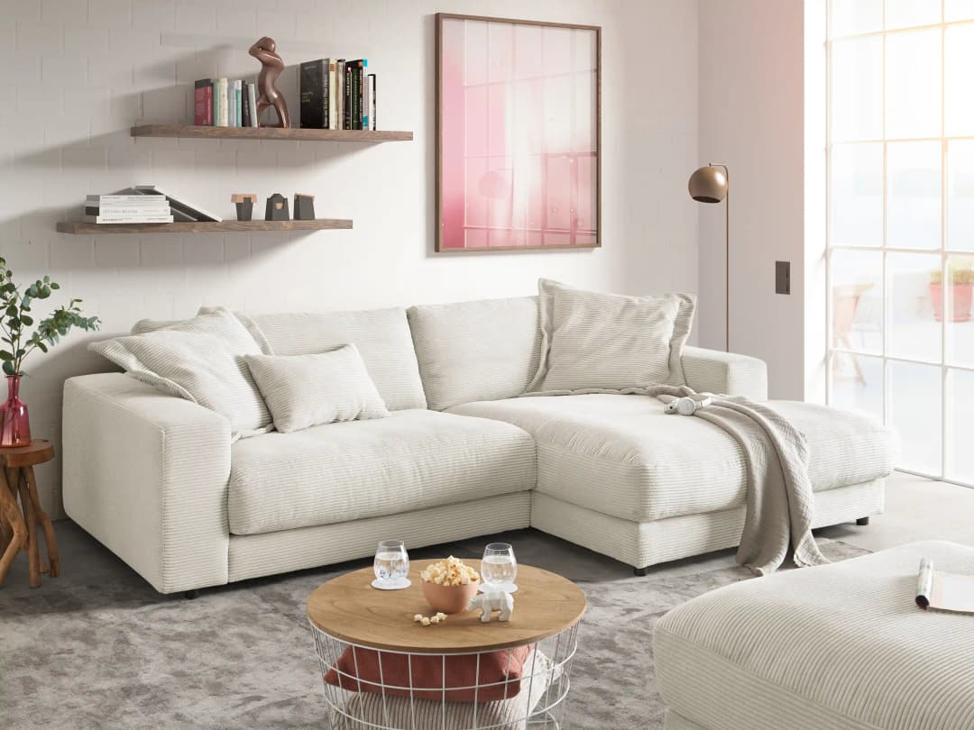 Ecksofa Caldiero VIII | Weiß