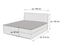 Boxspringbett Kuffiano | Grau 2