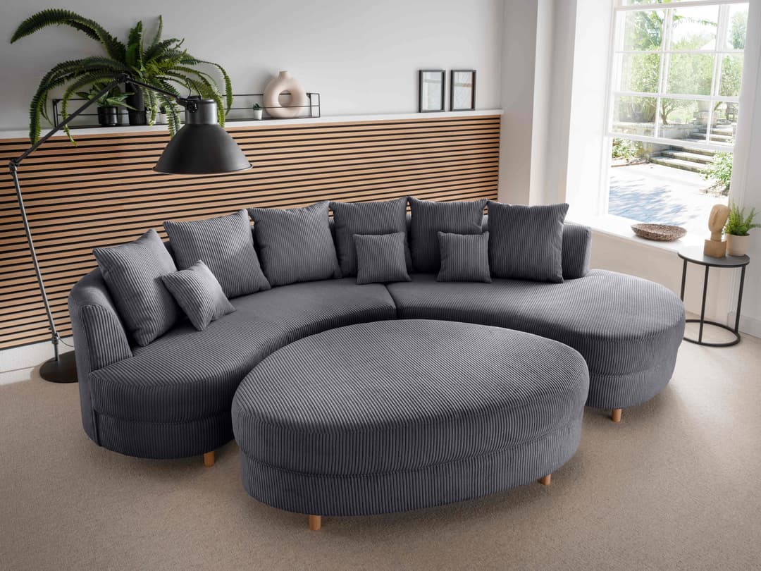Ecksofa Bjelle | Grau