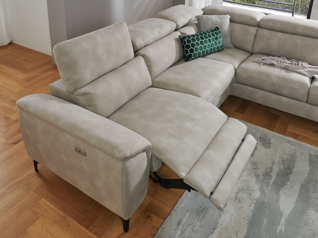 Ecksofa Luis | Weiß