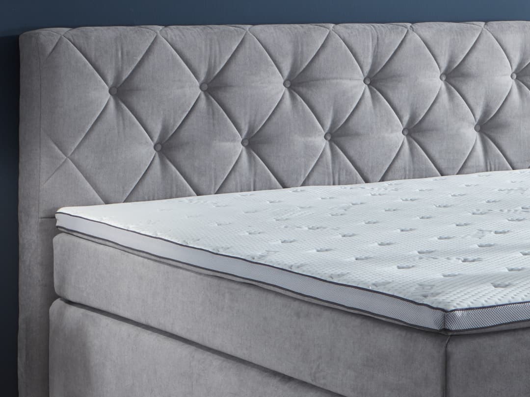 Boxspringbett Solmount | Grau