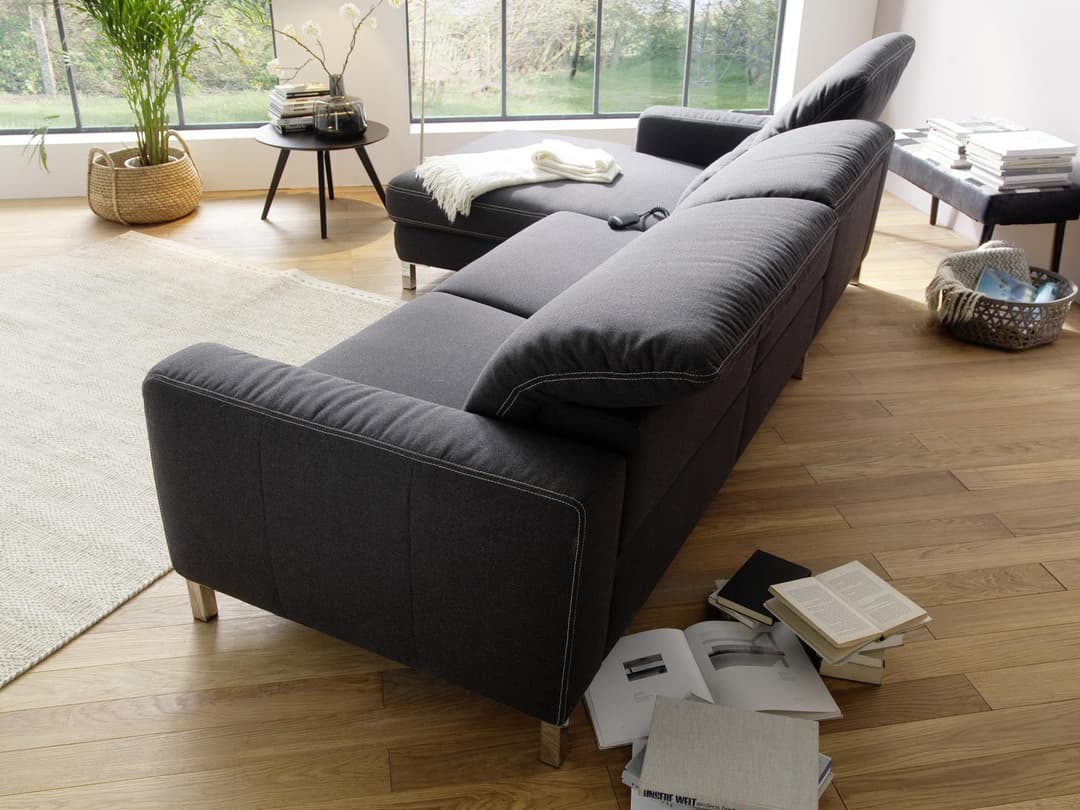 Ecksofa Cabello | Grau