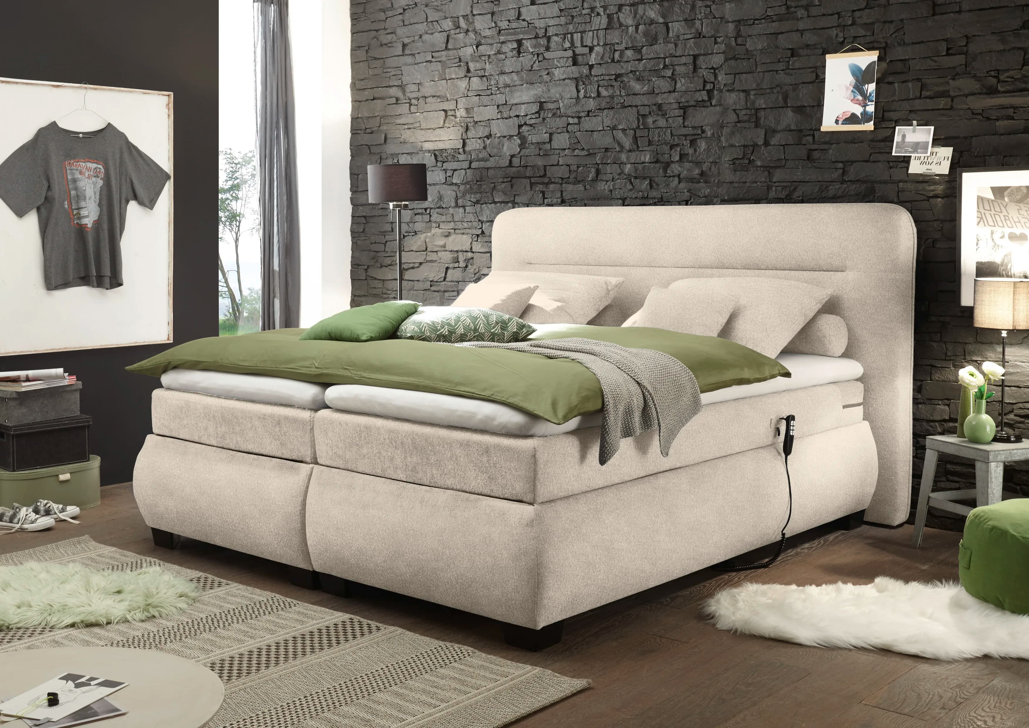 Boxspringbett Bolero | Beige