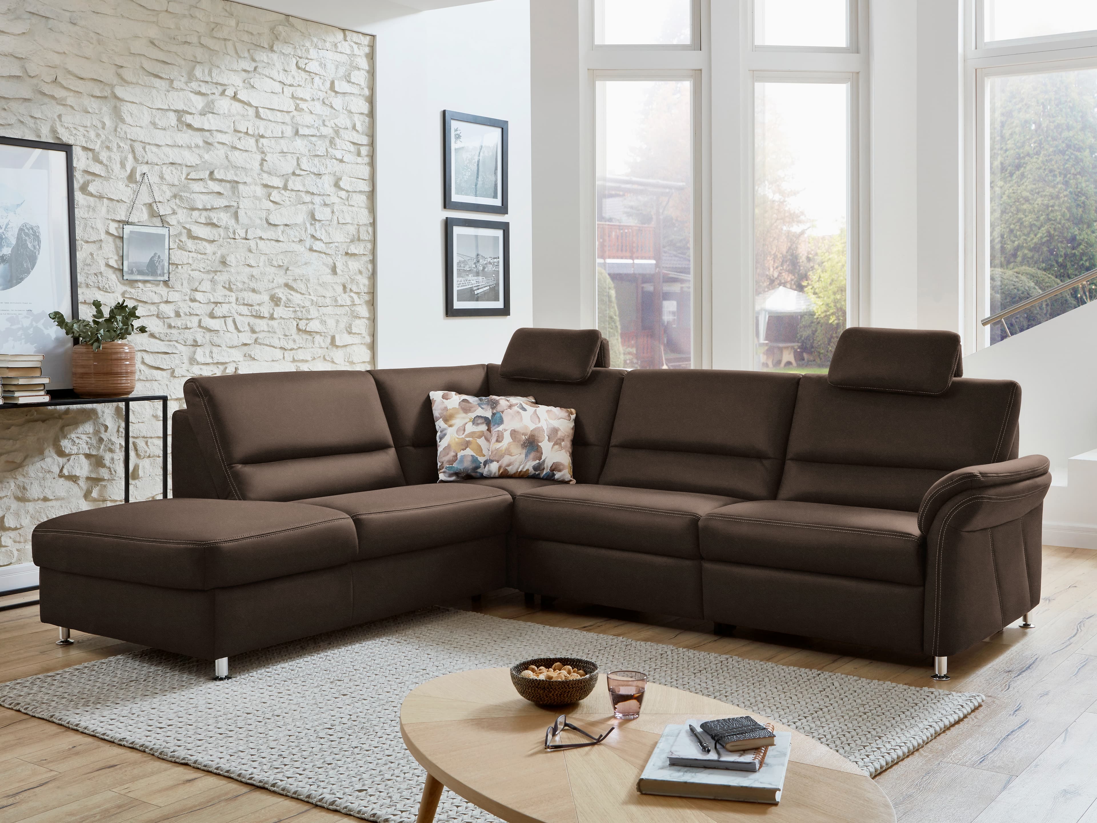 Ecksofa Zanano III | Braun