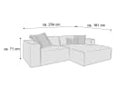 Kabs Ecksofa Kaja V | Weiß 2