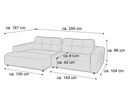 Ecksofa Cally III | Grau 4