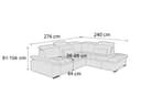 Ecksofa Borgiallo | Grau 4