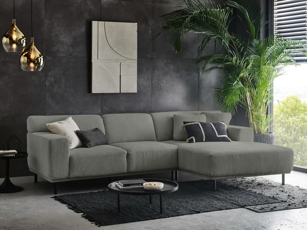 Ecksofa Malcuken II | Grün