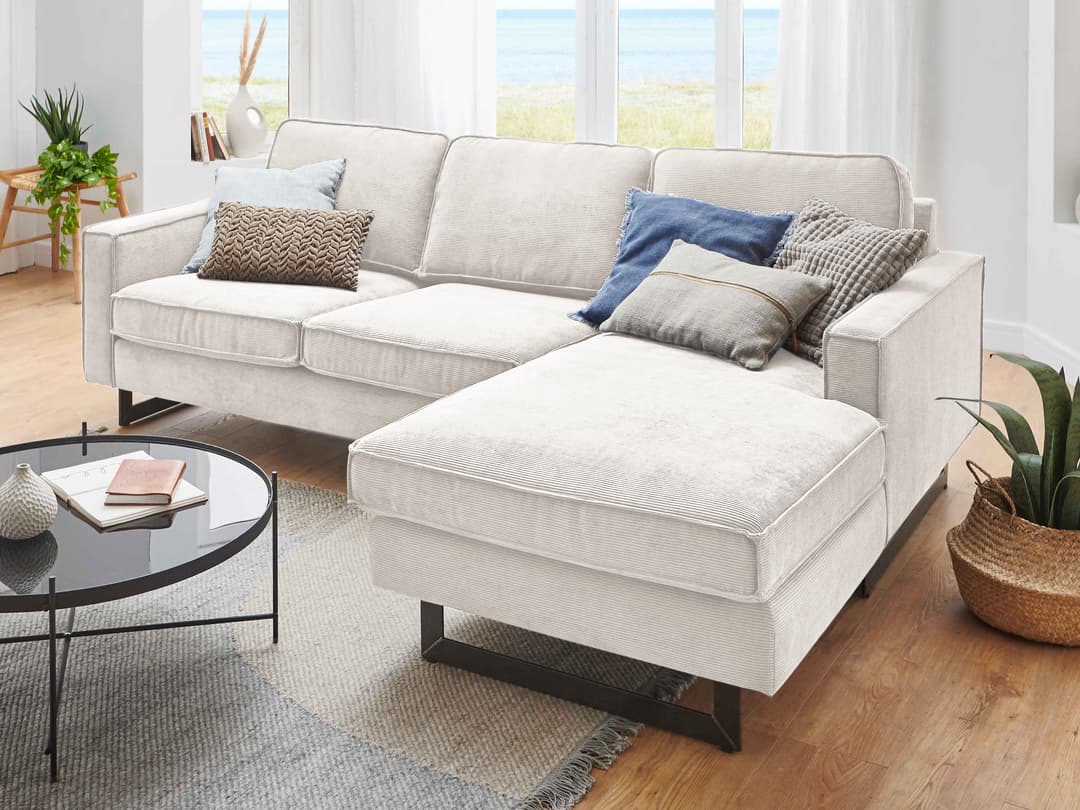 Ecksofa Kellan VI | Weiß