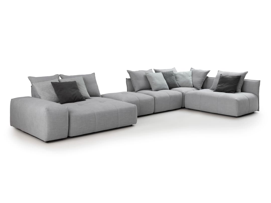 Wohnlandschaft Delinda | Grau