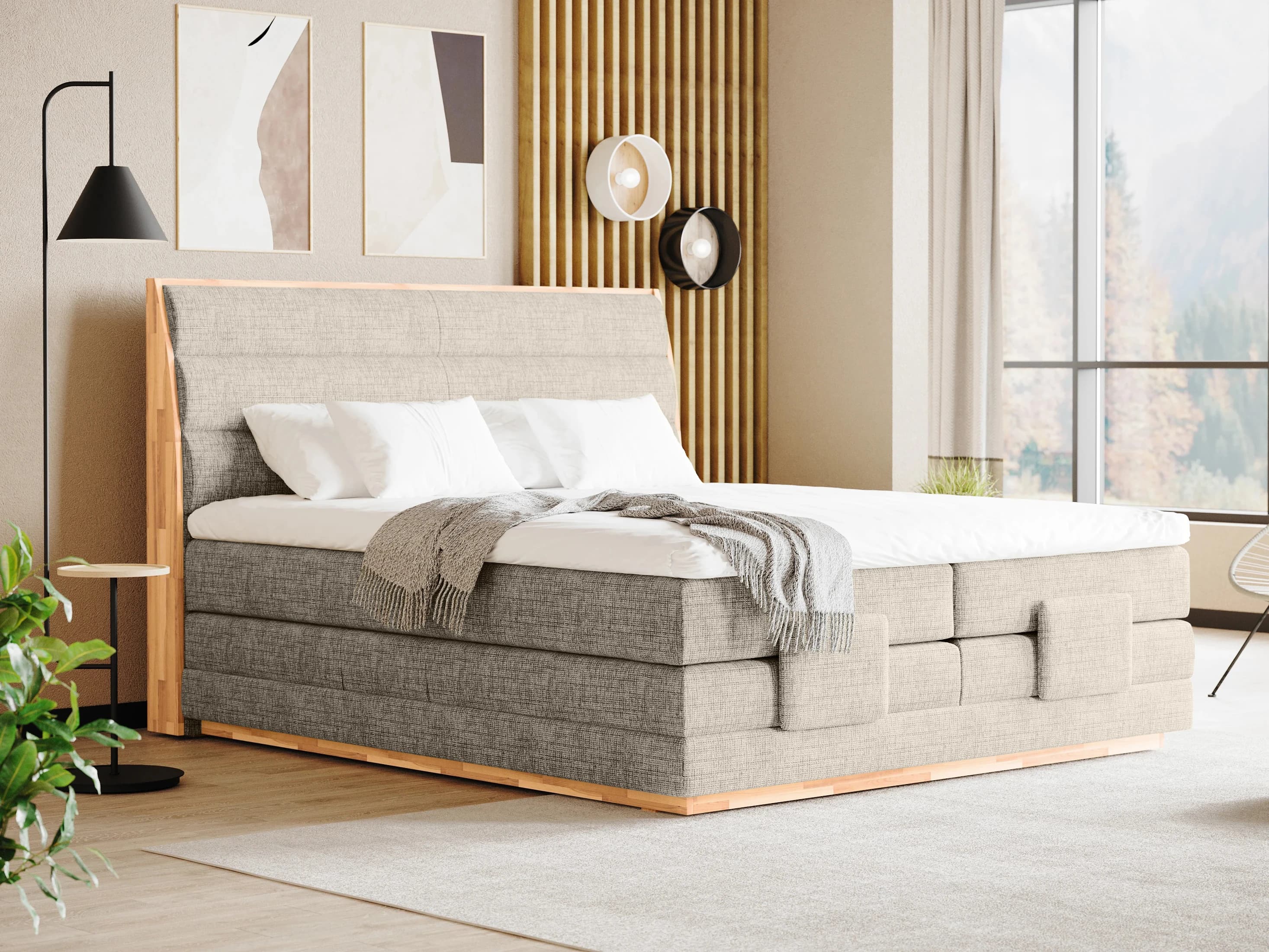 Boxspringbett Callin | Beige