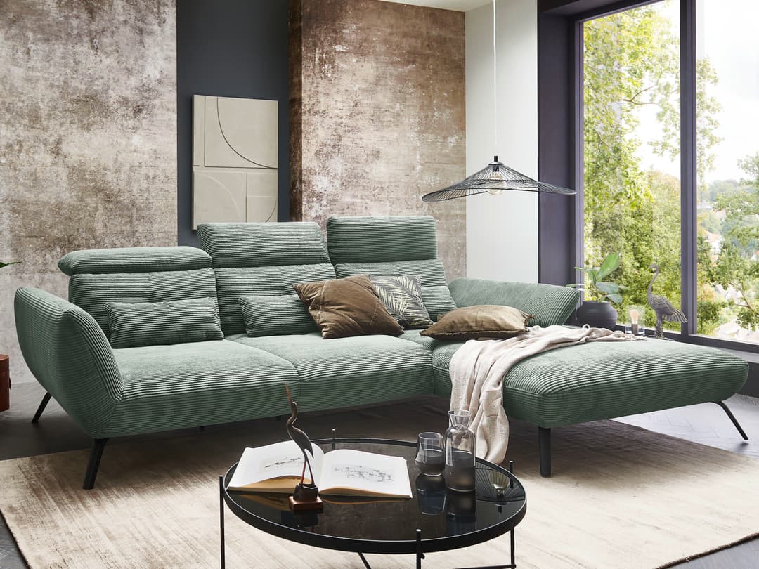 Ecksofa Poppi | Grün