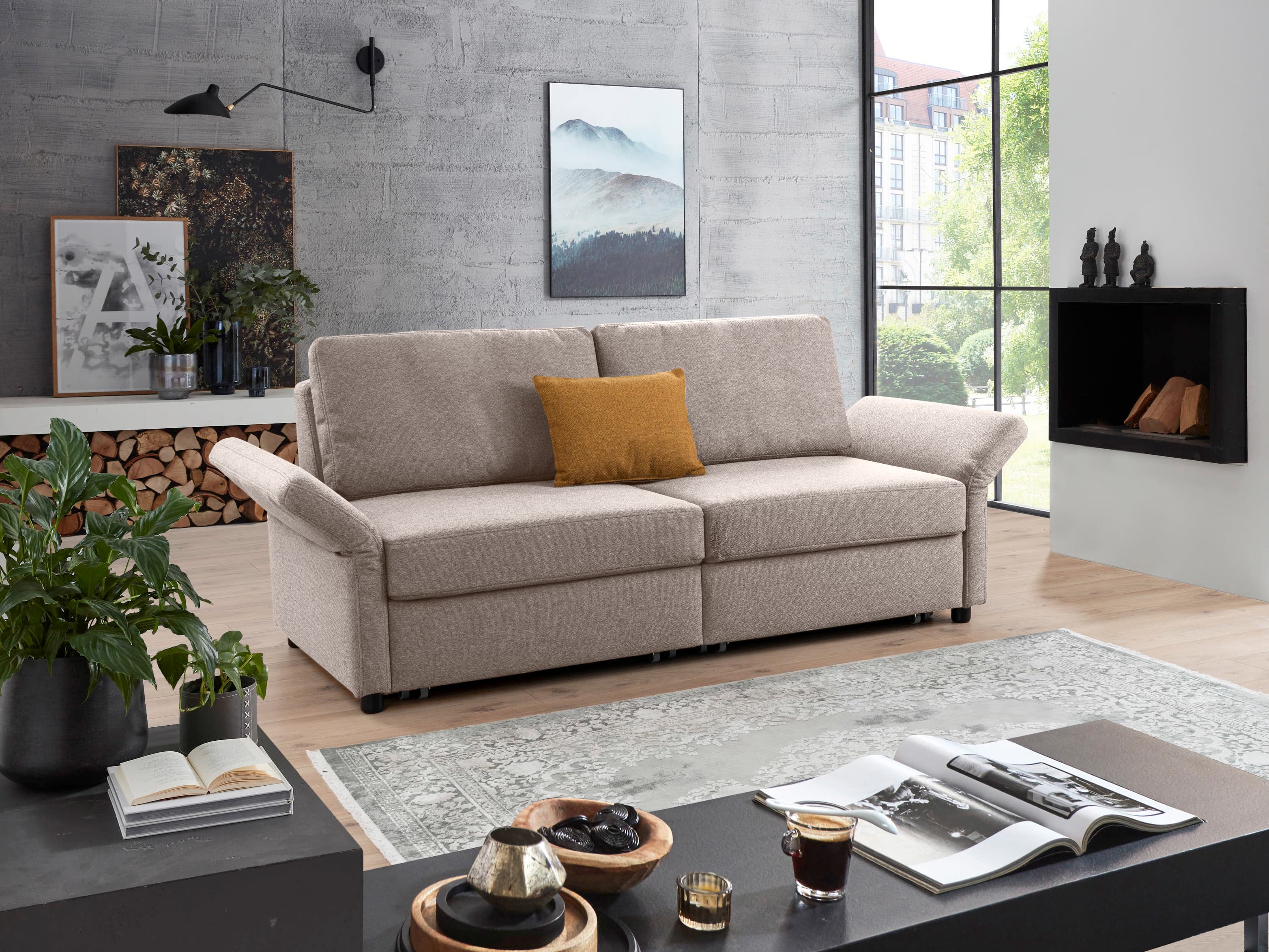 Schlafsofa Penta V | Beige
