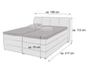 Boxspringbett Semeru III | Silber 2