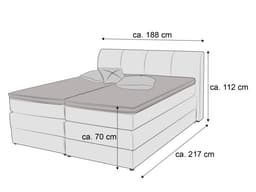 Boxspringbett Semeru III | Silber