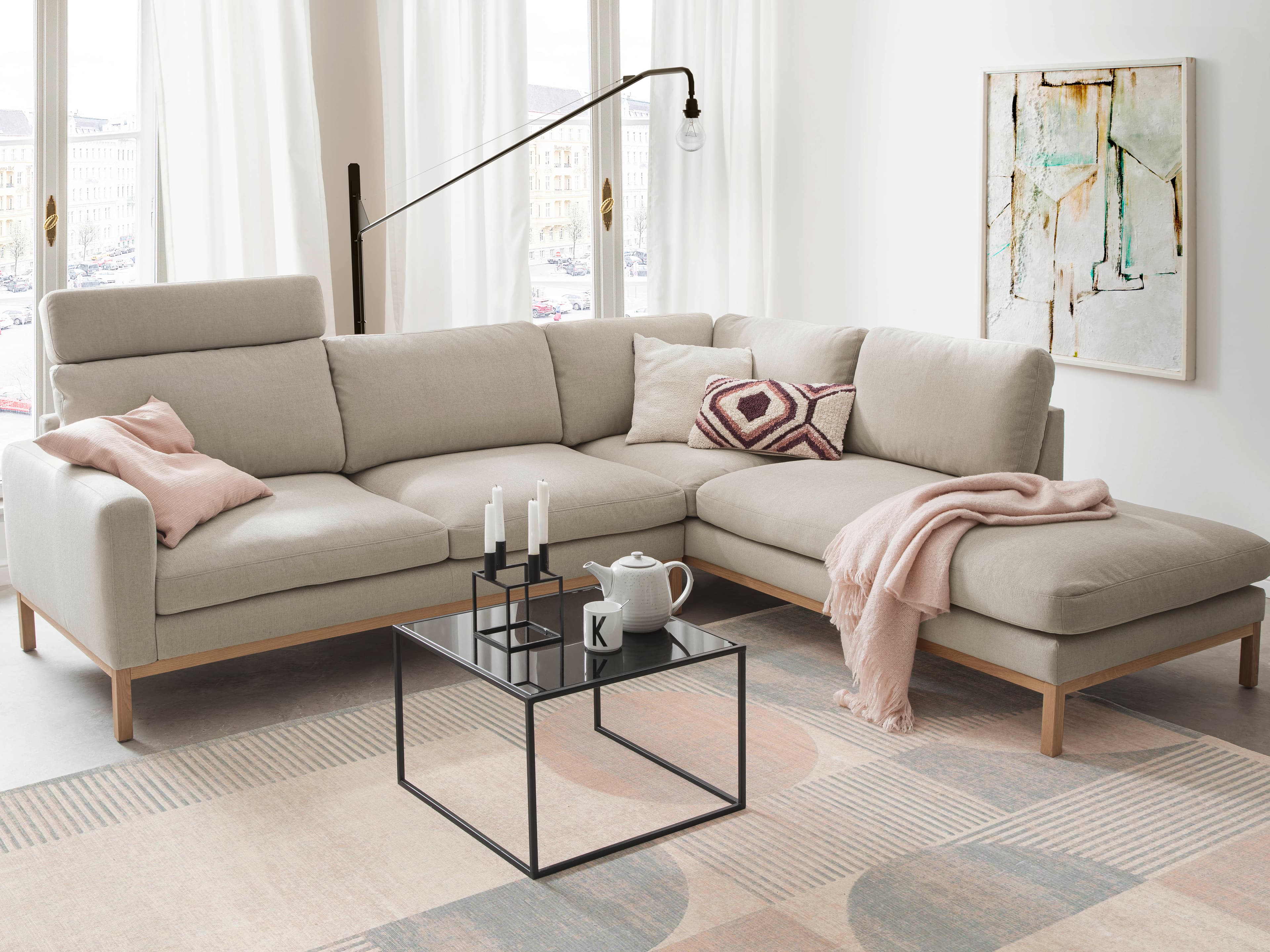 Ecksofa Christen III | Grau