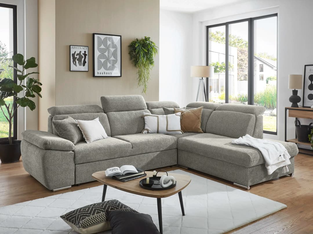 Ecksofa Mason III | Grau