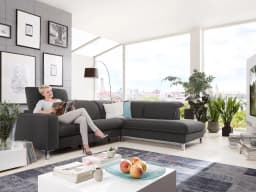 Ecksofa Cabello II | Grau