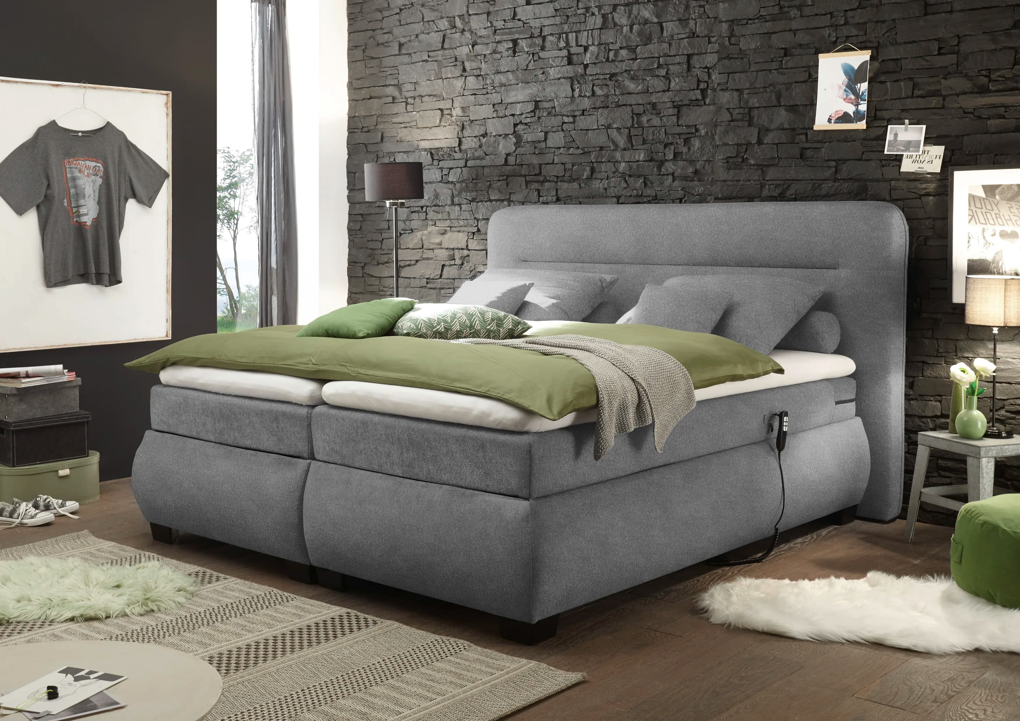 Boxspringbett Bolero | Grau