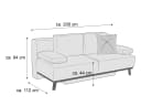 Schlafsofa Renno | Weiß 2