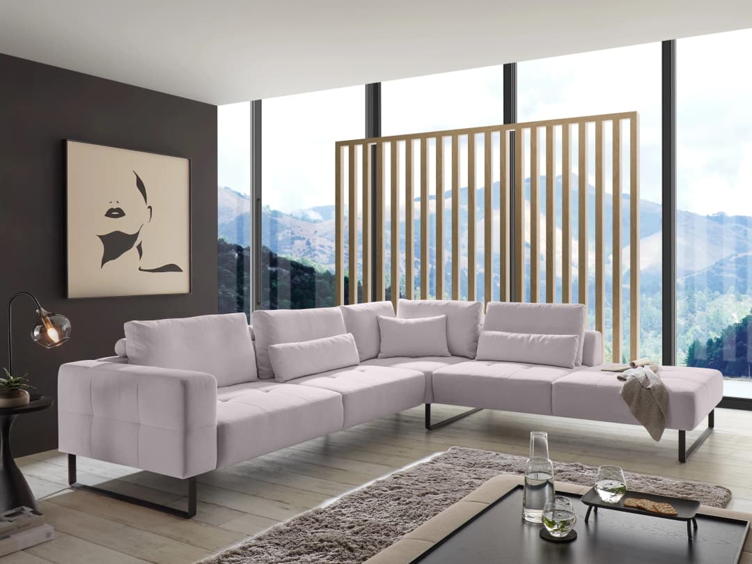 Ecksofa Corina | Grau