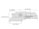 Ecksofa Irun | Grau 2