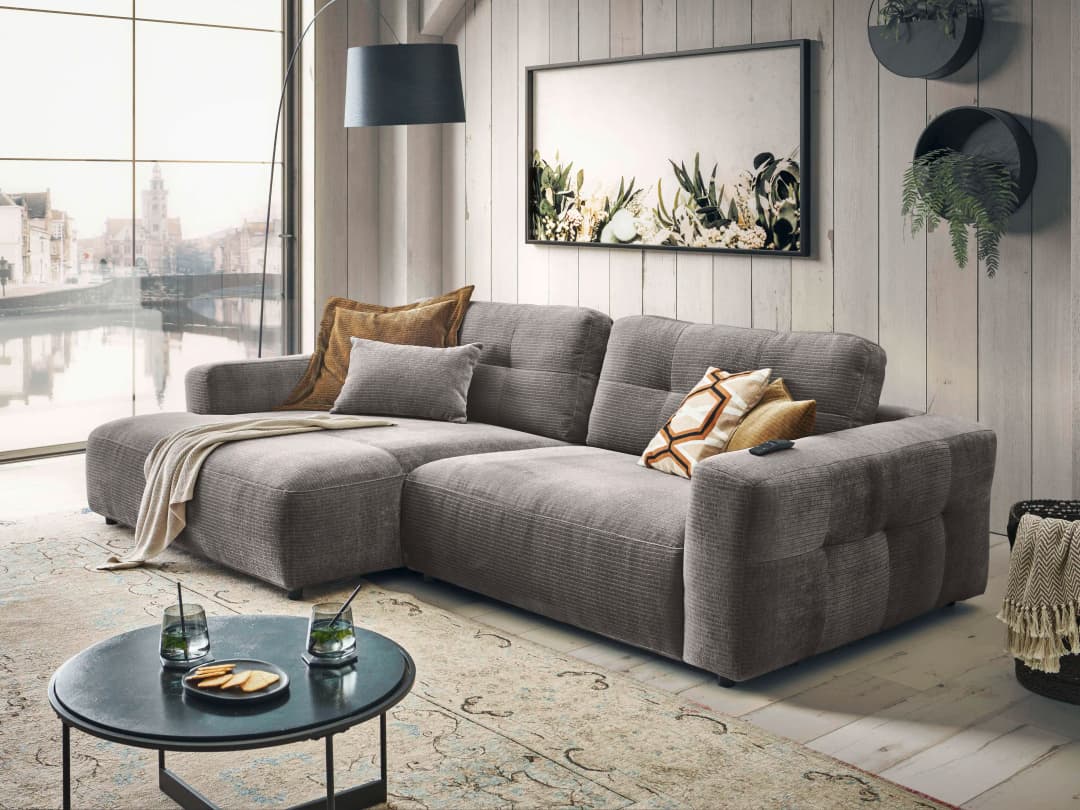 Ecksofa Cally II | Grau