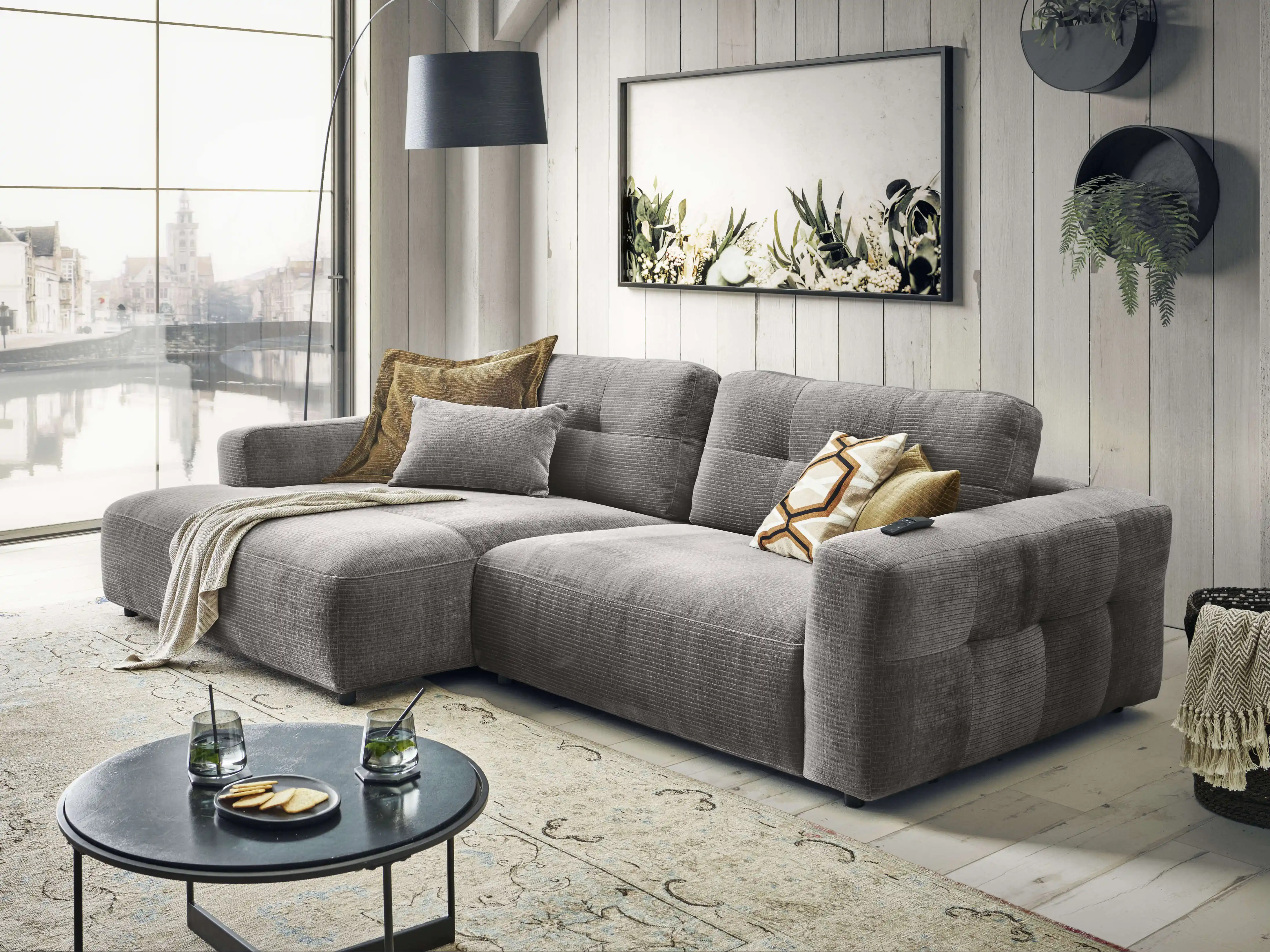 Ecksofa Cally II | Grau