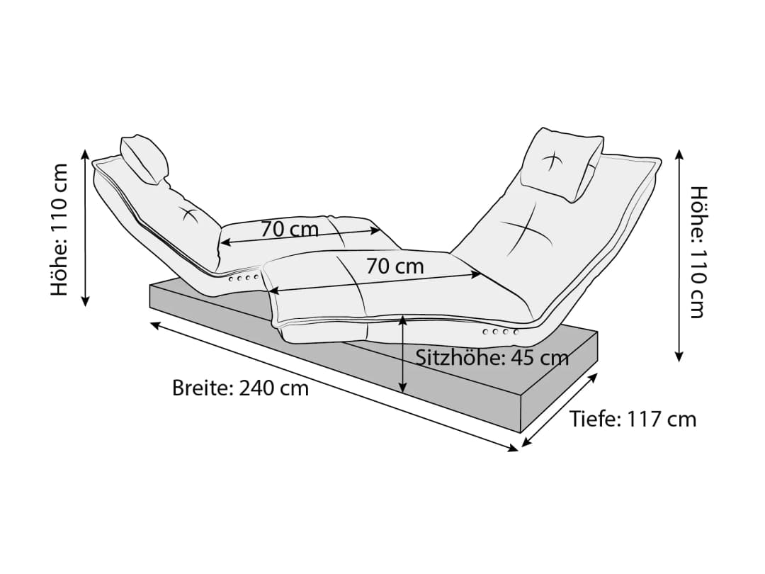 Koinor Einzelsofa Epos 3 | Braun