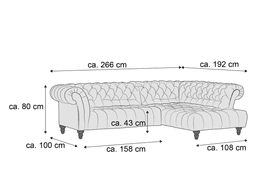 Ecksofa Gigi | Braun