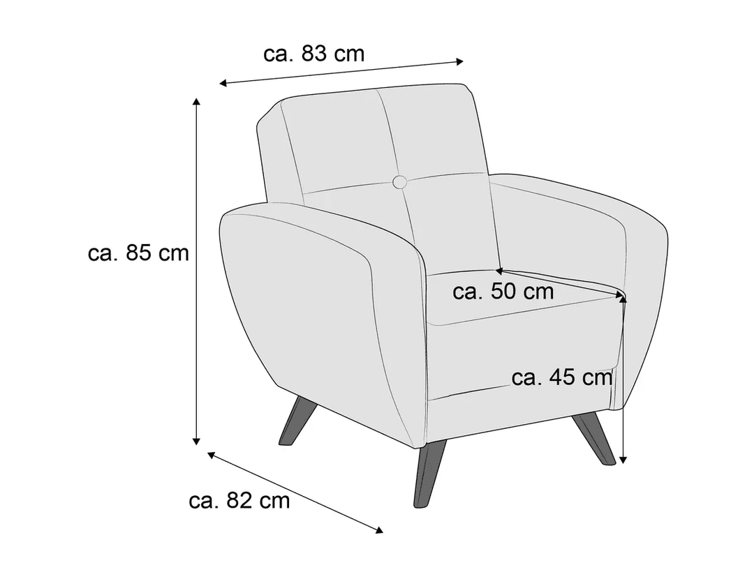 Sessel Malu III | Grau